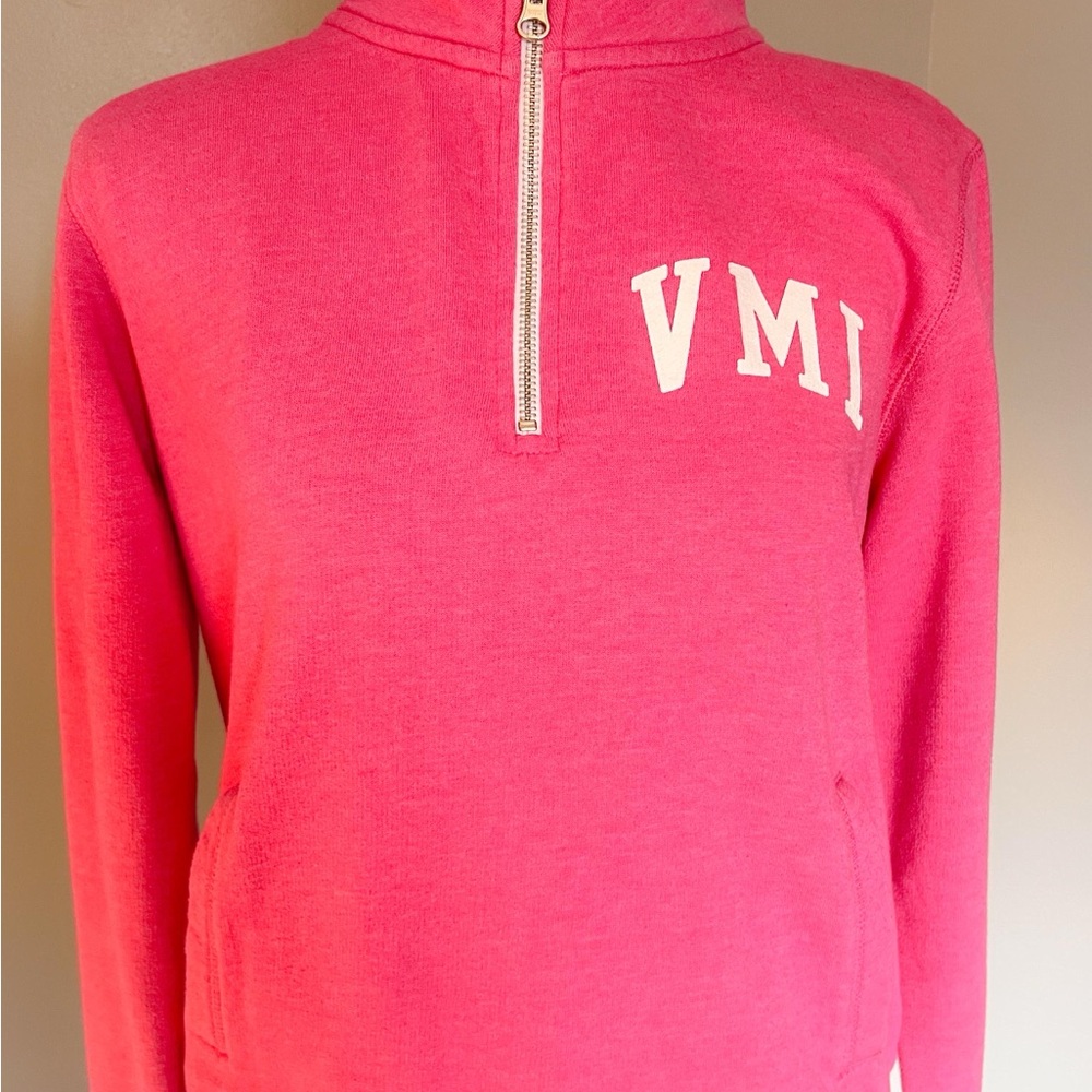 VMI Pink Quarter-Zip Sweatshirt